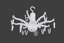 Load image into Gallery viewer, 229 -8-Claw Octopus Hanging Dryer 16 Clothes pegs, Simple to fold up and Put Away