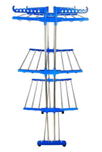 Load image into Gallery viewer, 733 Stainless Steel Double Pole 3 Layer Cloth Drying Stand
