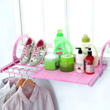 Load image into Gallery viewer, 705 Multi-function Hanging Window Sill Drying Rack Easy Folding Drying Rack Balcony Retractable Drying Shoe Rack