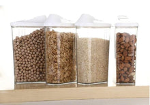 Load image into Gallery viewer, 150 Plastic Transparent Cans Jars, Storage Bottles, Storage Box (1700 ml, 1 pc)