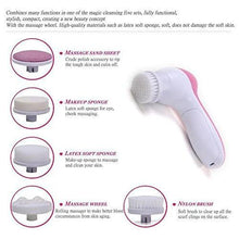 Load image into Gallery viewer, 340 -5-in-1 Smoothing Body & Facial Massager (Pink)