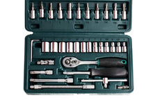 Load image into Gallery viewer, 452 -46pcsMetal 1/4" Socket Set (Black, 46pcs)