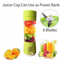 Load image into Gallery viewer, 133 Portable USB Electric Juicer - 6 Blades (Protein Shaker)