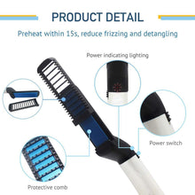 Load image into Gallery viewer, 348 Men's Beard and Hair Curling Straightener (Modelling Comb)