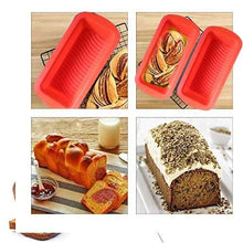 Load image into Gallery viewer, 0772 Silicone Square Baking Loaf Mould Tray