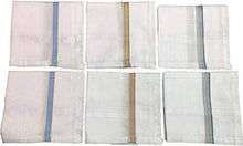 Load image into Gallery viewer, 595 Men's Cotton Handkerchief (White, 12 pcs)