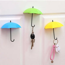 Load image into Gallery viewer, 486_3pcs/set Cute Umbrella Wall Mount Key Holder Wall Hook Hanger Organizer Durable Wall hooks bathroom kitchen Umbrella Wall Hook
