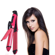 Load image into Gallery viewer, 385 2 in 1 Hair Straightener and Curler Machine For Women | Curl & Straight Hair Iron