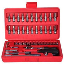 Load image into Gallery viewer, 422 Socket 1/4 Inch Combination Repair Tool Kit (Red, 46 pcs)