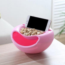 Load image into Gallery viewer, 250 Pista Nut Fruit Platter Serving Bowl With Mobile Phone Holder by HomeFast