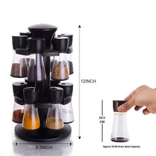 Load image into Gallery viewer, 095 Revolving Plastic Spice Rack Masala Organiser (12 pcs )
