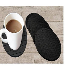 Load image into Gallery viewer, 129 6 pcs Useful Round Shape Plain Silicone Cup Mat Coaster Drinking Tea Coffee Mug Wine Mat for Home