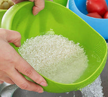 Load image into Gallery viewer, 2062 Plastic Heavy Rice Bowl Strainer/Colander