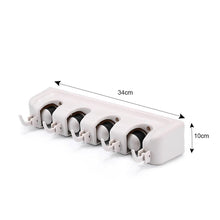 Load image into Gallery viewer, 243 4-Layer Mop and Broom Holder, Garden Tool Organizer, Multipurpose Wall Mounted