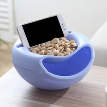 Load image into Gallery viewer, 250 Pista Nut Fruit Platter Serving Bowl With Mobile Phone Holder by HomeFast