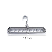 Load image into Gallery viewer, 238 9 Hole Plastic Hanger Hanging hook Indoor Wardrobe Clothes Organization Storage Balcony Windowsill Suit Racks