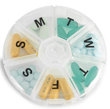 Load image into Gallery viewer, 302 -7 Day Weekly Mini Pill Medicine Box Holder Storage Container Case Pill Box Splitters Travel Pill Box