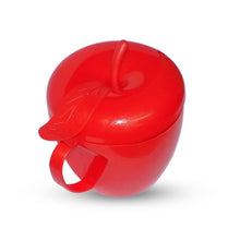 Load image into Gallery viewer, 864 Fancy Green apple shaped plastic tea/coffee mug or cup with lid