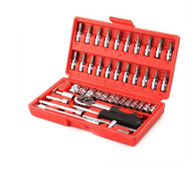 Load image into Gallery viewer, 422 Socket 1/4 Inch Combination Repair Tool Kit (Red, 46 pcs)
