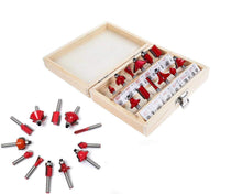 Load image into Gallery viewer, 406 -12/15pcs Milling Cutter Router Bit Set
