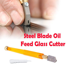 Load image into Gallery viewer, 460 Antislip Metal Handle Steel Blade Oil Feed Glass Cutter
