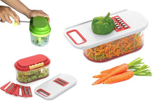 Load image into Gallery viewer, 071 Plastic Vegetable Chopper Set (3 Pcs, Orange)
