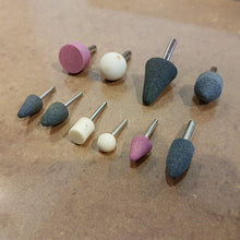 Load image into Gallery viewer, 409 -10pcs 3mm/6mm Dia Shank Mounted Stone (Rotary Tools)
