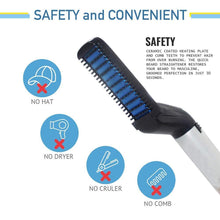 Load image into Gallery viewer, 348 Men's Beard and Hair Curling Straightener (Modelling Comb)
