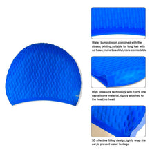 Load image into Gallery viewer, 552 Sports Swim Caps for Girls Women Bubble Cap Silicone Swimming Cap for Men Boys
