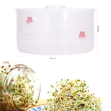 Load image into Gallery viewer, 093 Plastic 3 Compartment Sprout Maker, White
