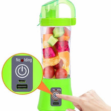 Load image into Gallery viewer, 0739 Portable Blender Juicer Cup USB Rechargeable Electric Automatic Vegetable Juicer Cup Lemon Orange Maker Mixer Bottle Drop 380ml
