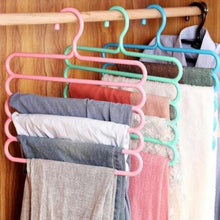 Load image into Gallery viewer, 587 5 in 1 Multipurpose Plastic Hanger, Assorted (5-Layer)
