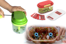 Load image into Gallery viewer, 071 Plastic Vegetable Chopper Set (3 Pcs, Orange)

