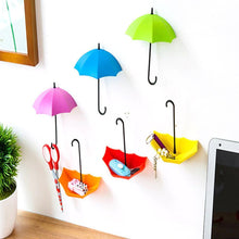 Load image into Gallery viewer, 486_3pcs/set Cute Umbrella Wall Mount Key Holder Wall Hook Hanger Organizer Durable Wall hooks bathroom kitchen Umbrella Wall Hook
