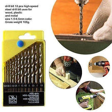 Load image into Gallery viewer, Your Brand Power Tools 10MM - 450W, 2600 Rpm, 220V- 50Hz Electric Drill Machine with 13 Pieces Bits Set

