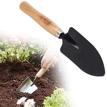Load image into Gallery viewer, Your Brand Gardening Tools - Flover Cutter &amp; Garden Tool Wooden Handle (3pcs-Hand Cultivator, Small Trowel, Garden Fork)
