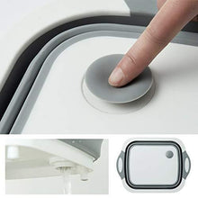 Load image into Gallery viewer, 098 Foldable Chopping Board, Dish Rack, Washing Bowl &amp; Draining Basket, 3in1 Multi-Function

