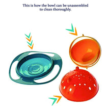 Load image into Gallery viewer, 0617 Portable Non Spill Feeding Toddler Gyro Bowl 360 Degree Rotating Dish
