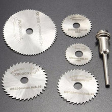 Load image into Gallery viewer, 408 -6pcs Metal HSS Circular Saw Blade Set Cutting Discs for Rotary Tool
