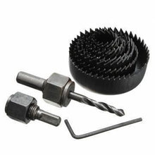 Load image into Gallery viewer, 428 Wood Hole Saw Cutting Set (11 pcs, 19-64mm, Multicolour)
