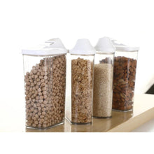 Load image into Gallery viewer, 096 Plastic Easy Flow Storage Jar with Lid (750ml, Set of 6)
