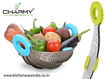Load image into Gallery viewer, 088 Plastic Colander Strainer (400ml, Multicolour)
