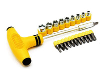 Load image into Gallery viewer, Your Brand Metal Saw Cutter and Tspanner Socket Set (Black, 30-Pieces)
