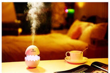 Load image into Gallery viewer, 393 Funny USB Mini Egg humidiier with Colorful Night Light egg tumbler Aroma Diffuser for Car Home Office Mist Maker egg air purifier LED Light
