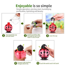 Load image into Gallery viewer, 371 Cute Beatles LED Light Humidifier Air Diffuser Purifier Atomizer Essential oil diffuser difusor de aroma mist maker fogger Gift
