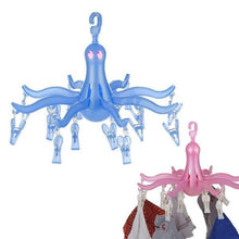 Load image into Gallery viewer, 336 Small Octopus Folding Hanging Dryer Round Folding with 16 Pegs  (Multicolor)
