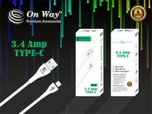 Load image into Gallery viewer, 309 Premium 3.4 Amp Fast Charging 1 m USB Type-C Cable
